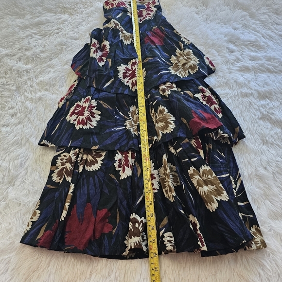 ESCADA Vintage 80s tired floral midi skirt - Picture 12 of 12